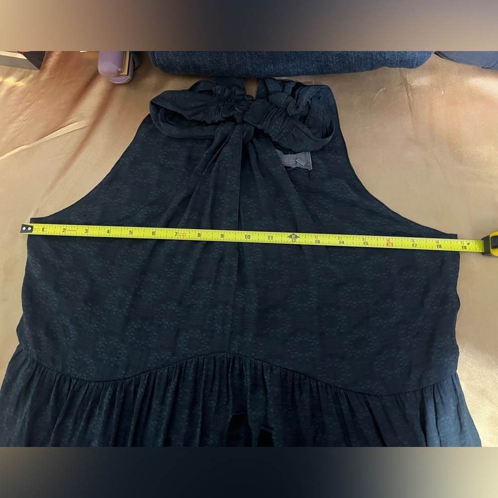 Anthropologie Dark Blue Halter Blouse - Picture 15 of 16